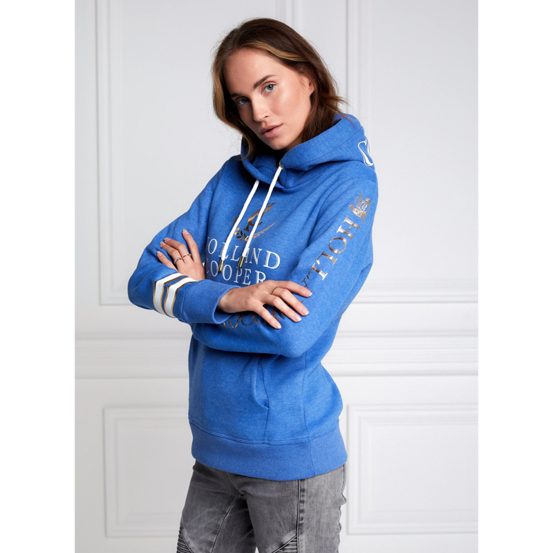 Holland Cooper HC Heritage Hoodie - Deep Cobalt Marl-3